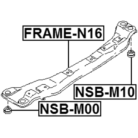 NSB-M10 - Mounting, axle beam 