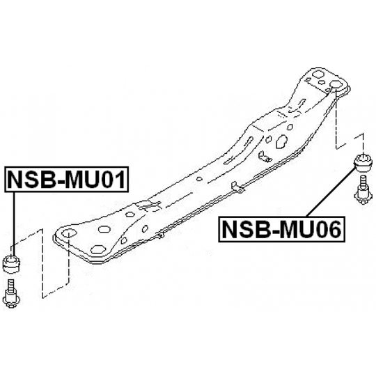 NSB-MU01 - Mounting, axle beam 