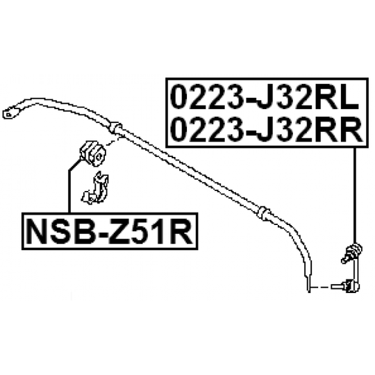 NSB-Z51R - Stabiliser Mounting 