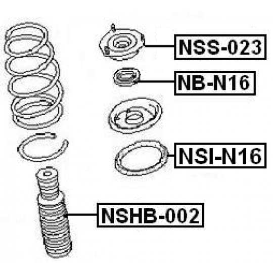 NSHB-002 - Protective Cap/Bellow, shock absorber 