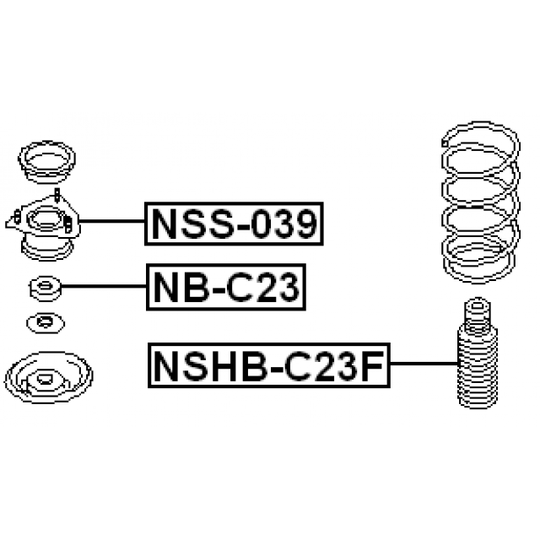 NSHB-C23F - Kaitsemüts / kaitsekumm, amort 