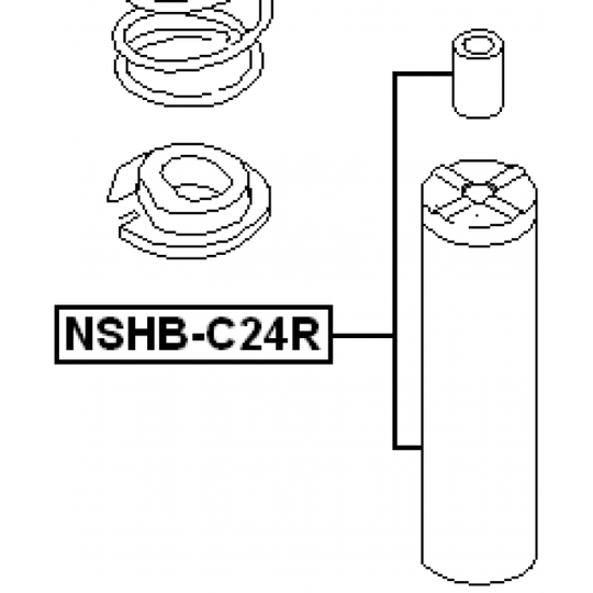 NSHB-C24R - Protective Cap/Bellow, shock absorber 