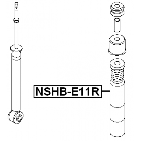 NSHB-E11R - Kaitsemüts / kaitsekumm, amort 