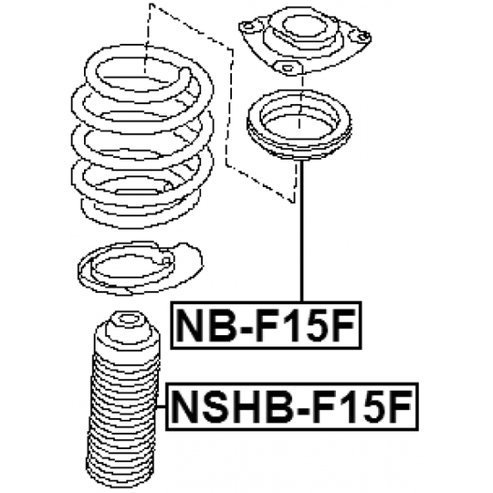 NSHB-F15F - Protective Cap/Bellow, shock absorber 