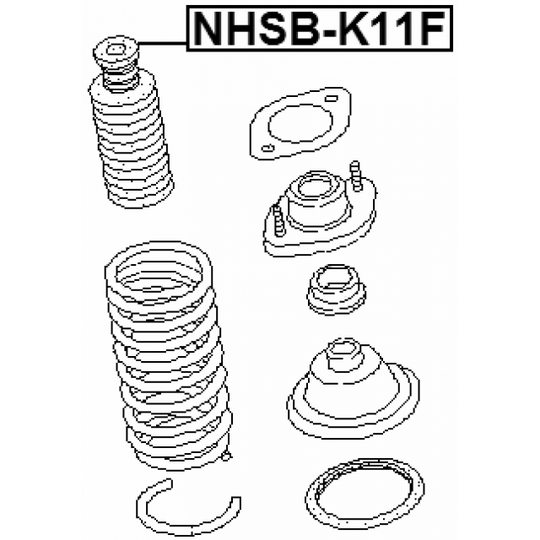 NSHB-K11F - Suojus/palje, iskunvaimentaja 