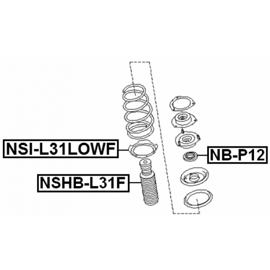 NSHB-L31F - Protective Cap/Bellow, shock absorber 