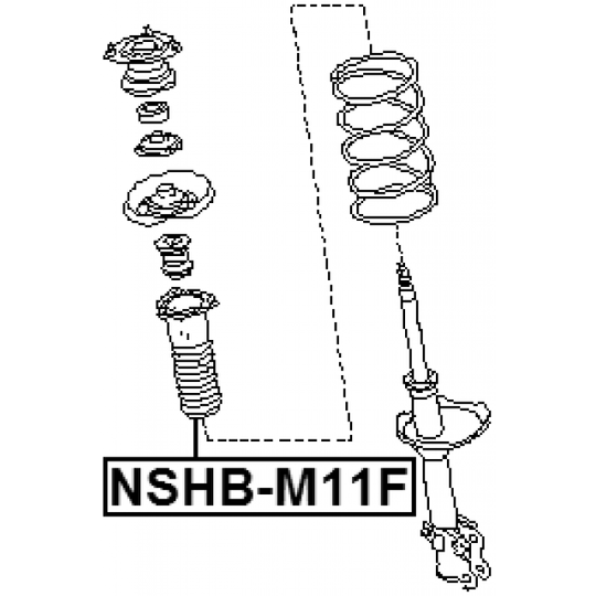 NSHB-M11F - Protective Cap/Bellow, shock absorber 