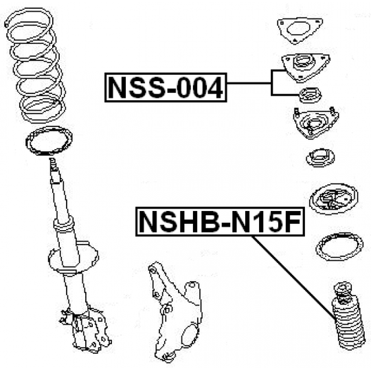 NSHB-N15F - Protective Cap/Bellow, shock absorber 