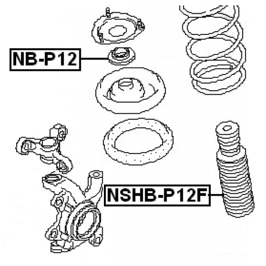 NSHB-P12F - Protective Cap/Bellow, shock absorber 