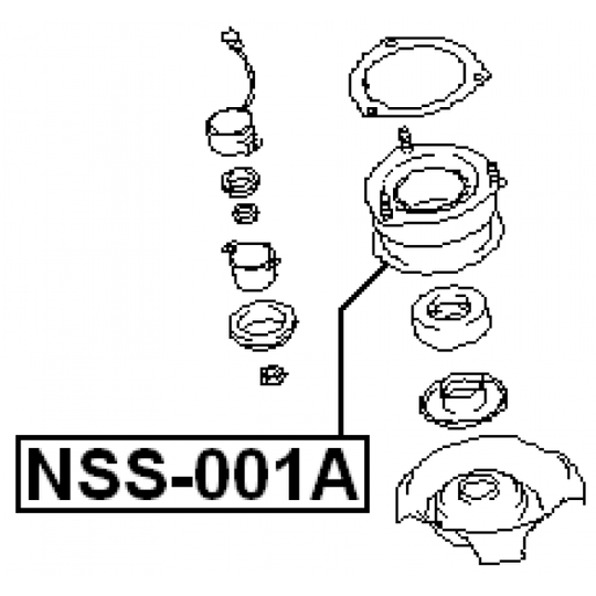 NSS-001A - Mounting, shock absorbers 