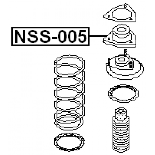 NSS-005 - Mounting, shock absorbers 