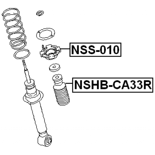 NSS-010 - Mounting, shock absorbers 