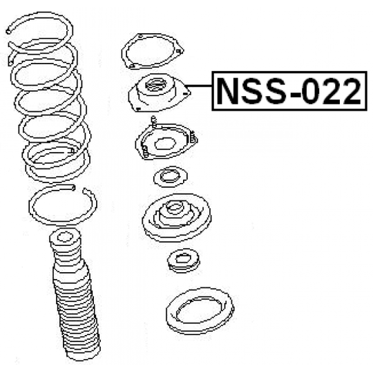 NSS-022 - Mounting, shock absorbers 