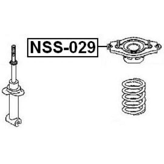 NSS-029 - Mounting, shock absorbers 