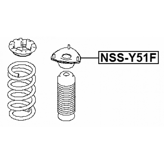 NSS-Y51F - Mounting, shock absorbers 