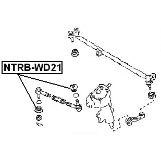 NTRB-WD21 - Repair Kit, tie rod end 