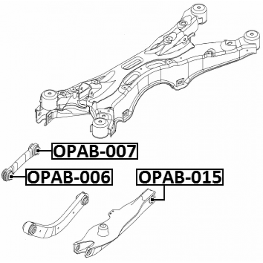 OPAB-015 - Control Arm-/Trailing Arm Bush 