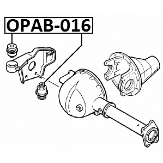 OPAB-016 - Kiinnitys, tasauspyörästö 