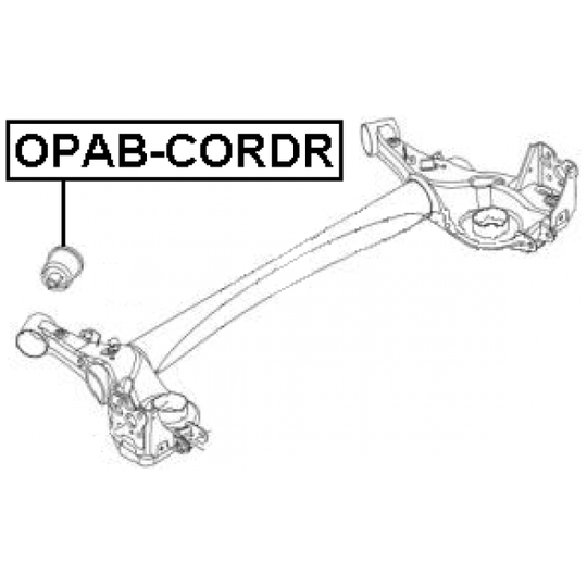 OPAB-CORDR - Mounting, axle beam 