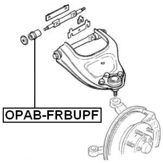 OPAB-FRBUPF - Control Arm-/Trailing Arm Bush 