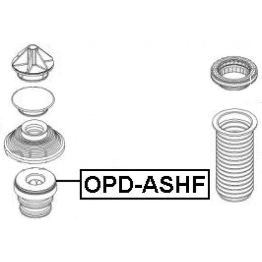 OPD-ASHF - Rubber Buffer, suspension 
