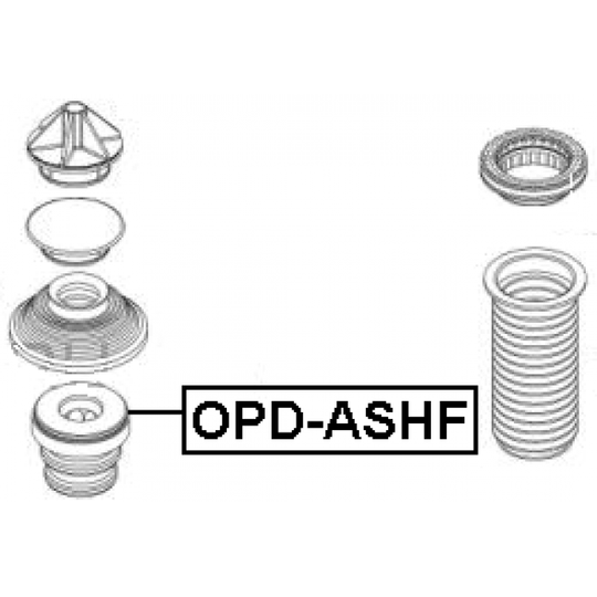 OPD-ASHF - Gummibuffert, fjädring 