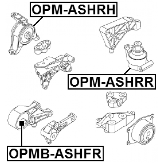 OPM-ASHRH - Moottorin tuki 