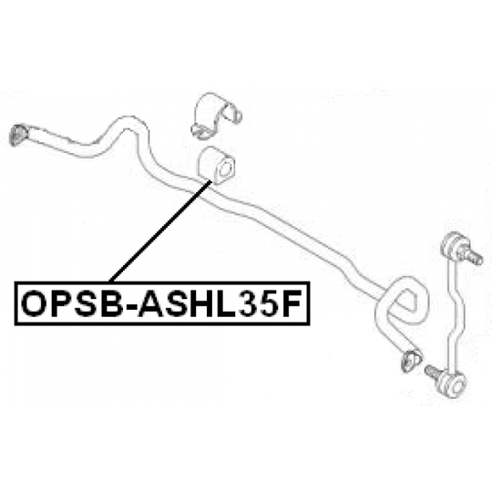 OPSB-ASHL35F - Bussning, krängningshämare 