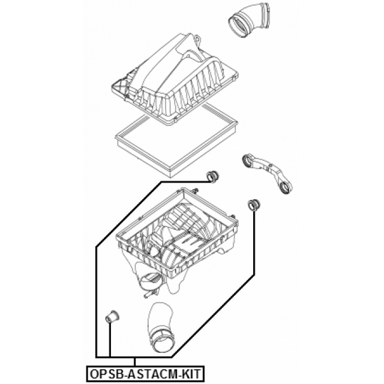 OPSB-ASTACM-KIT - Kinnitus, õhufiltrikorpus 