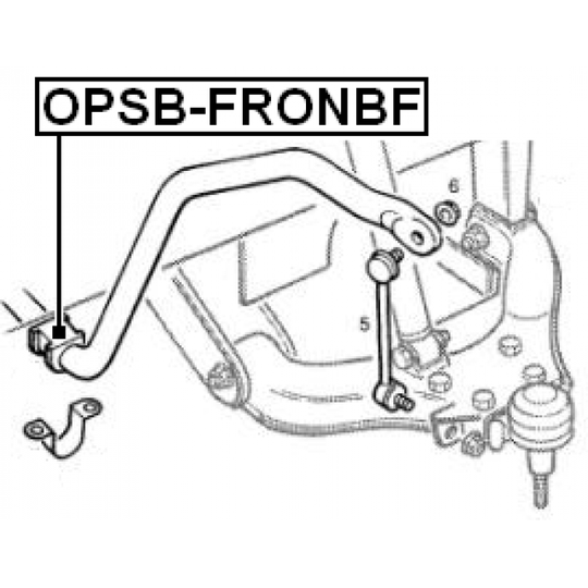 OPSB-FRONBF - Bearing Bush, stabiliser 
