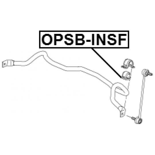 OPSB-INSF - Bearing Bush, stabiliser 