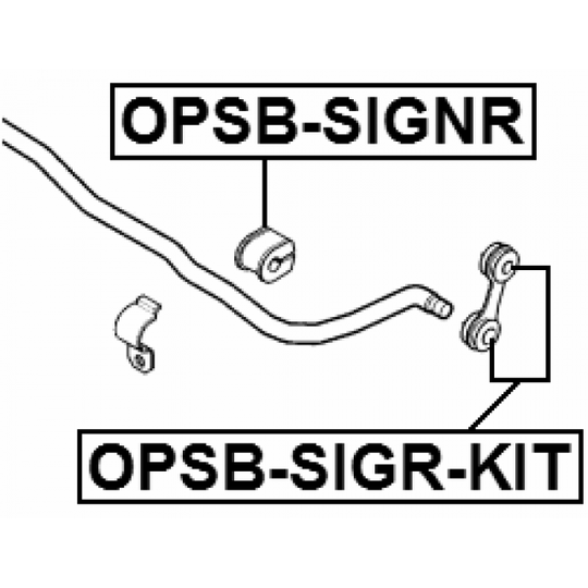 OPSB-SIGNR - Bussning, krängningshämare 