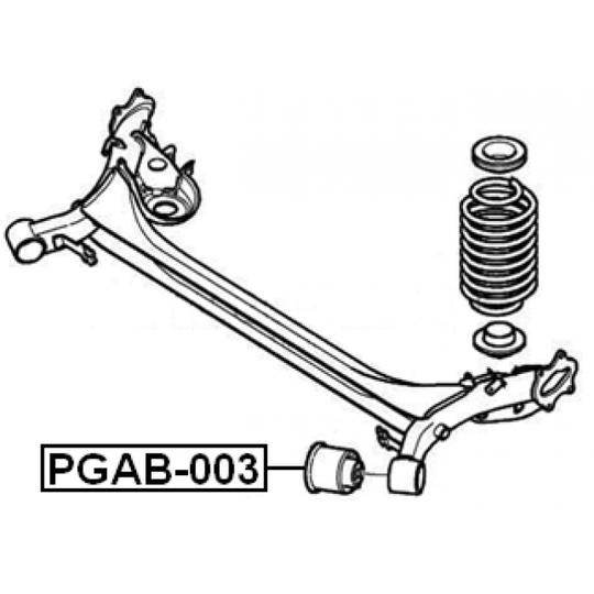 PGAB-003 - Mounting, axle beam 