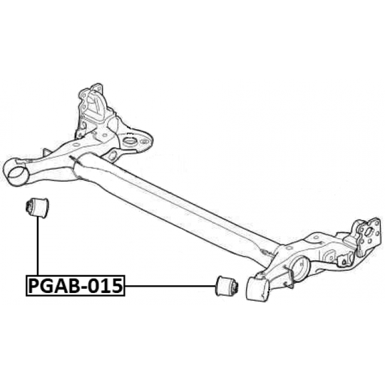 PGAB-015 - Mounting, axle beam 