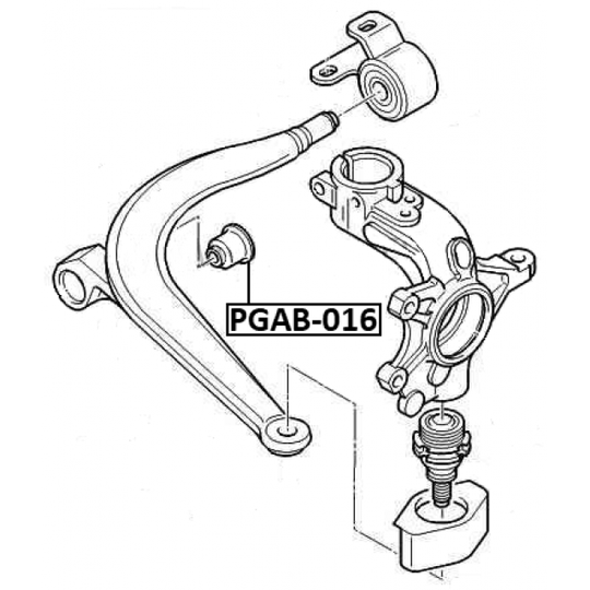 PGAB-016 - Control Arm-/Trailing Arm Bush 