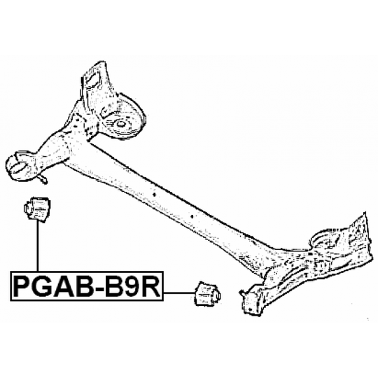 PGAB-B9R - Mounting, axle beam 