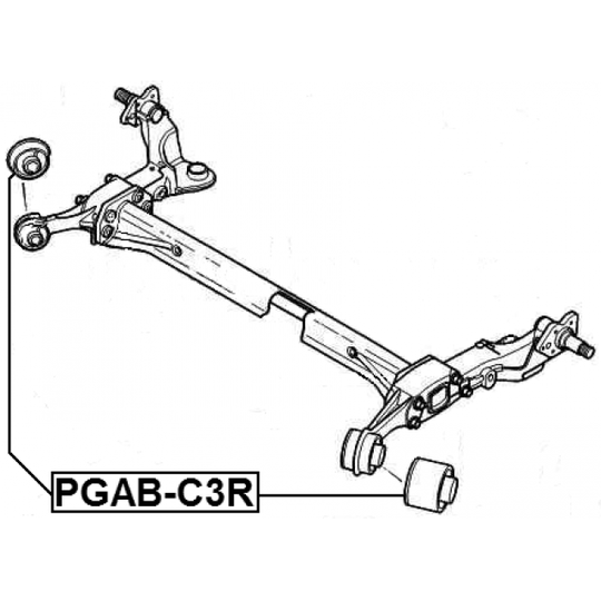 PGAB-C3R - Mounting, axle beam 