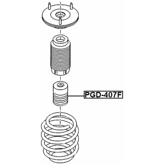 PGD-407F - Rubber Buffer, suspension 