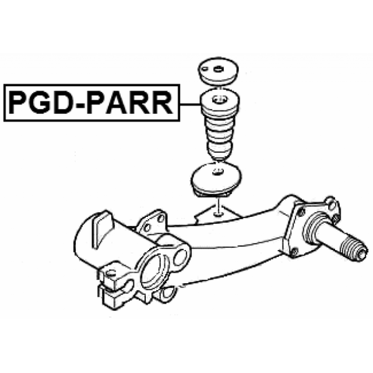 PGD-PARR - Leave Spring Stop, auxiliary spring 