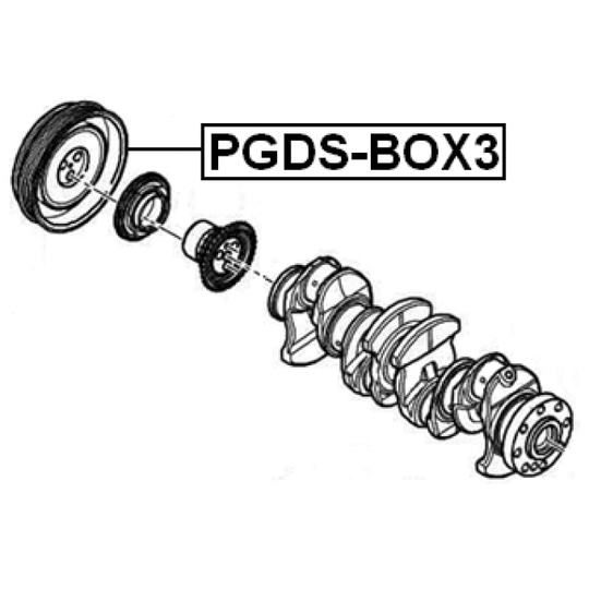 PGDS-BOX3 - Belt Pulley, crankshaft 