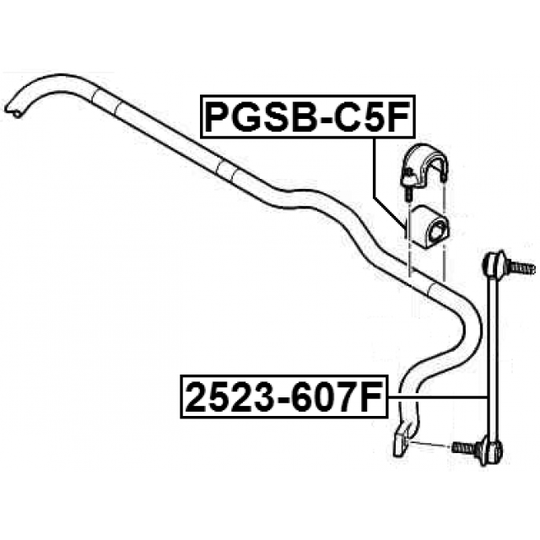PGSB-C5F - Bearing Bush, stabiliser 