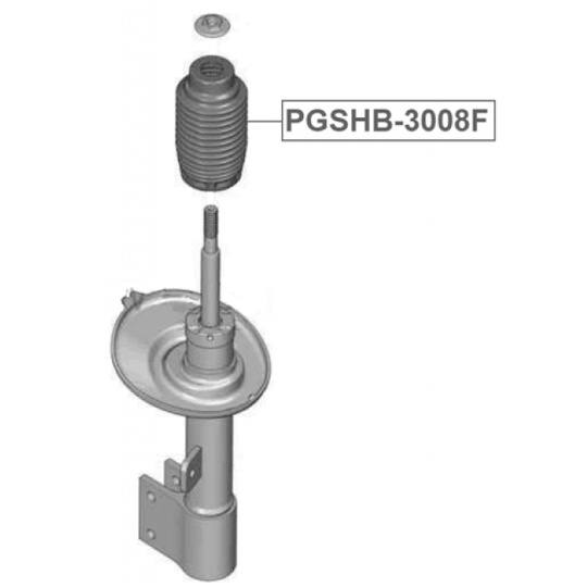 PGSHB-3008F - Protective Cap/Bellow, shock absorber 