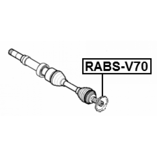 RABS-V70 - Sensor Ring, ABS 