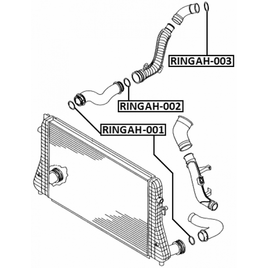 RINGAH-003 - Seal Ring, turbo air hose 