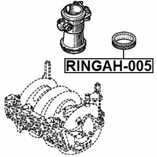 RINGAH-005 - Packning, insugsgrenrör 