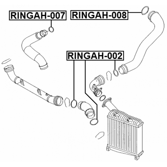 RINGAH-007 - Seal Ring, turbo air hose 