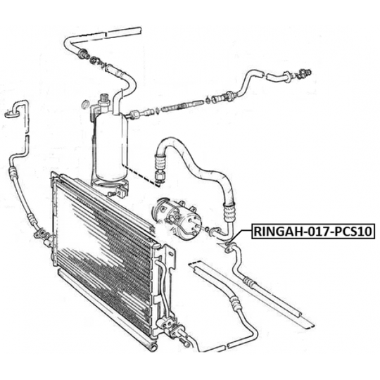 RINGAH-017-PCS10 - Rõngastihend, kliimaseadme juhe 