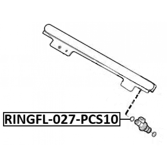 RINGFL-027-PCS10 - Tiivisterengas, ruiskutusventtiili 