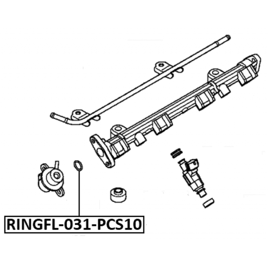 RINGFL-031-PCS10 - Seal, fuel line 