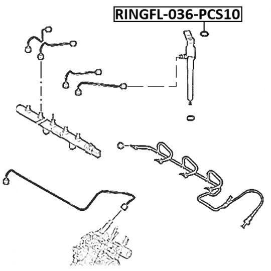 RINGFL-036-PCS10 - Seal Ring, injector 